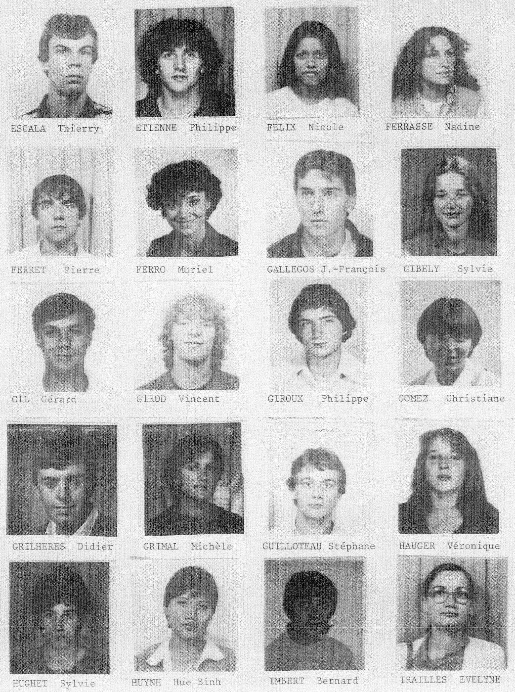 Trombinoscope Promo 1984 - page 2/6