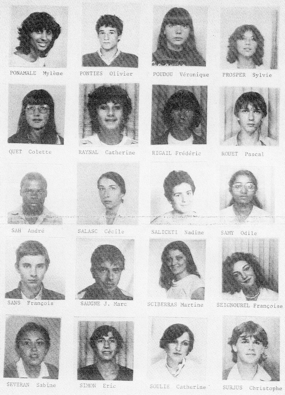 Trombinoscope Promo 1984 - page 5/6